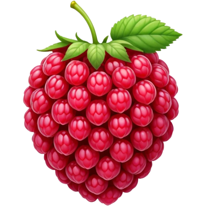 A raspberry emoji
