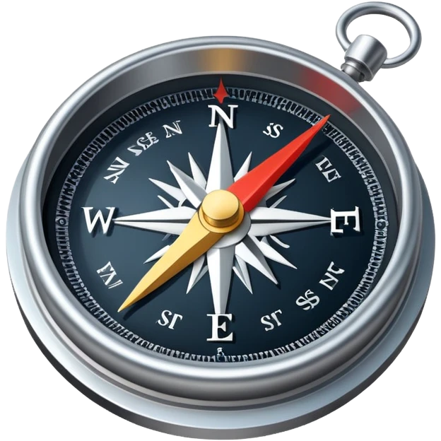 Compass pointing east emoji