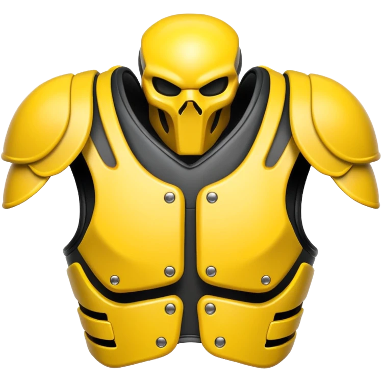 yellow predator bone shoulder pads emoji