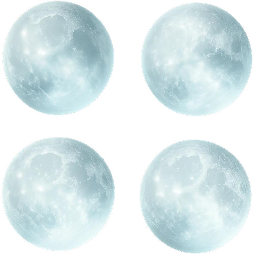 the moon in matte glass style, translucent and frosted, with soft highlights and a gentle glowing effect emoji