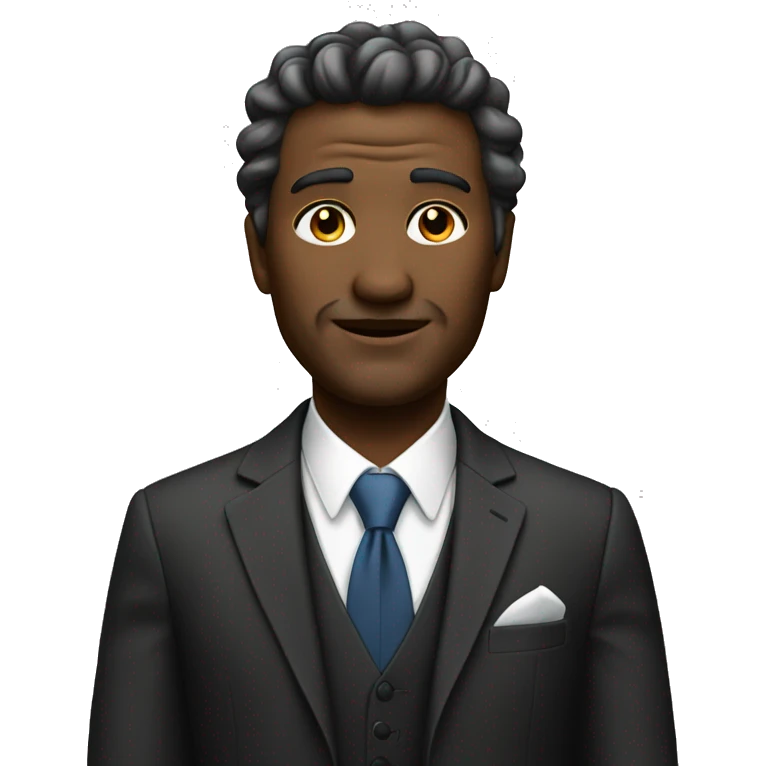 Rich man in full growth emoji