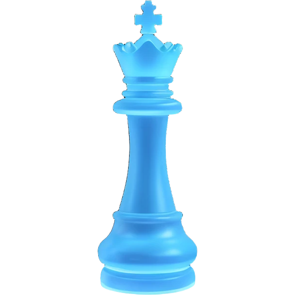 a glowing chess piece making a brilliant chess move with sparkles and dynamic motion lines emoji
