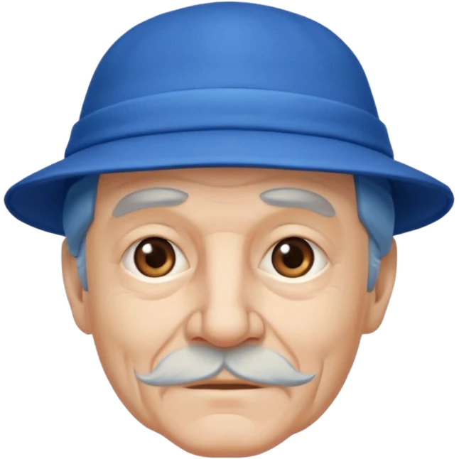 old man with blue hat emoji