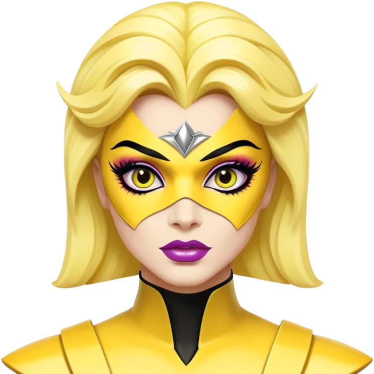 Drag queen yellow power ranger emoji