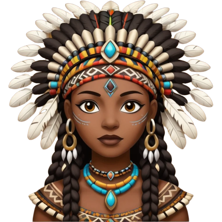 tribal black woman emoji