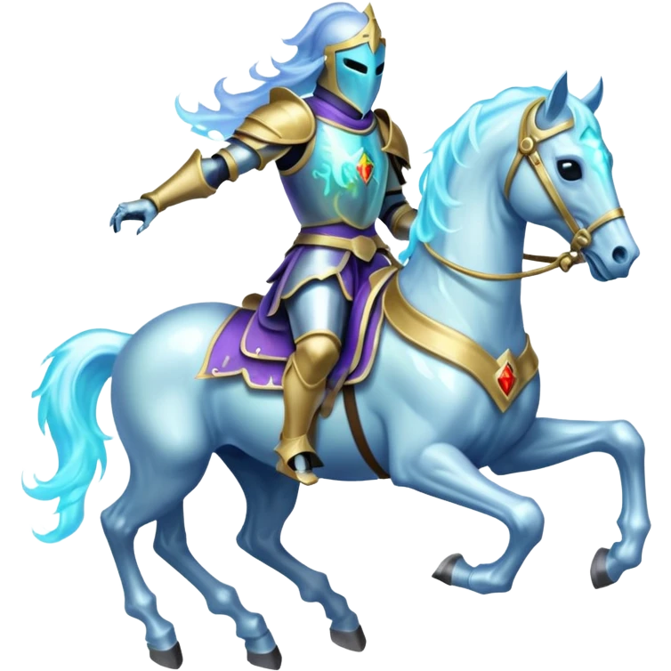 Spectral knight – Transparent, ghostly horse







 emoji