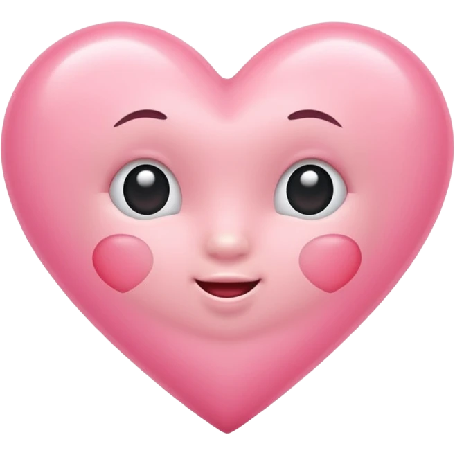 Baby pink heart emoji