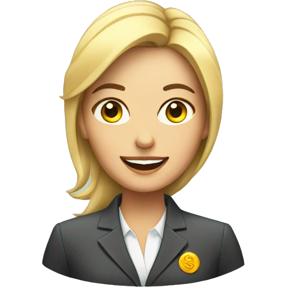 Business woman with a lot of money  emoji
