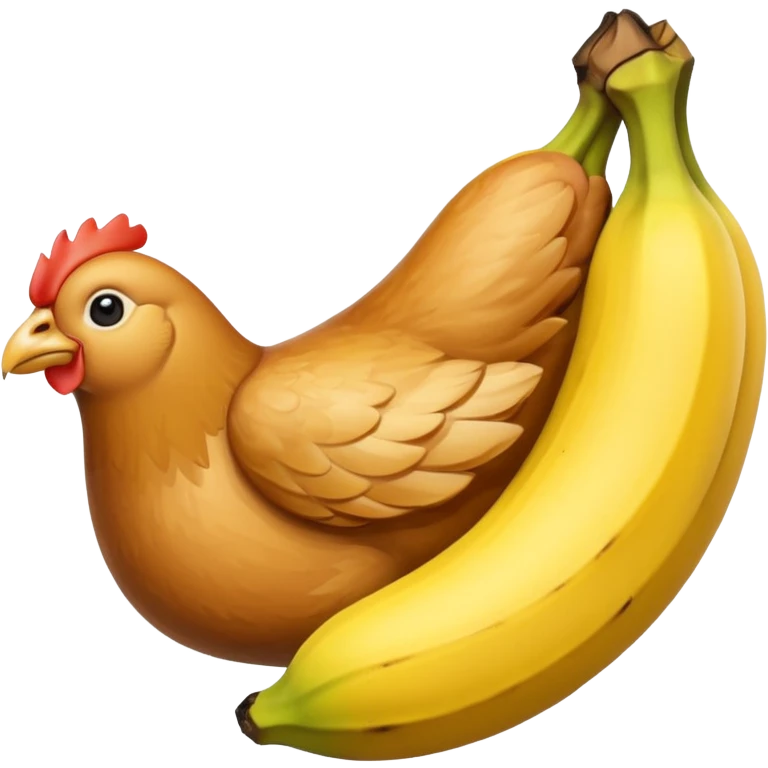 Chicken-banana emoji