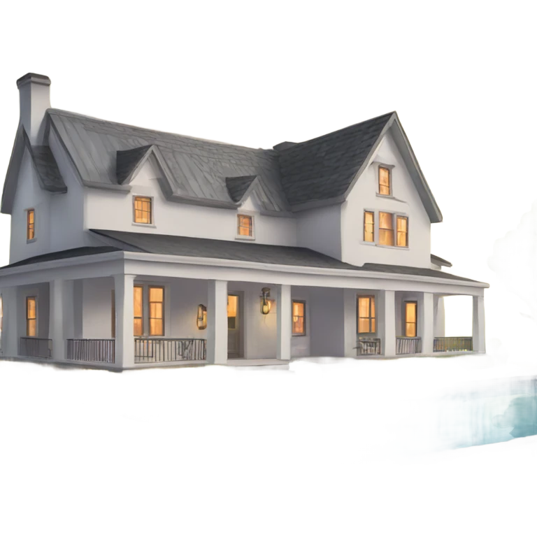 Modern farmhouse mansion emoji