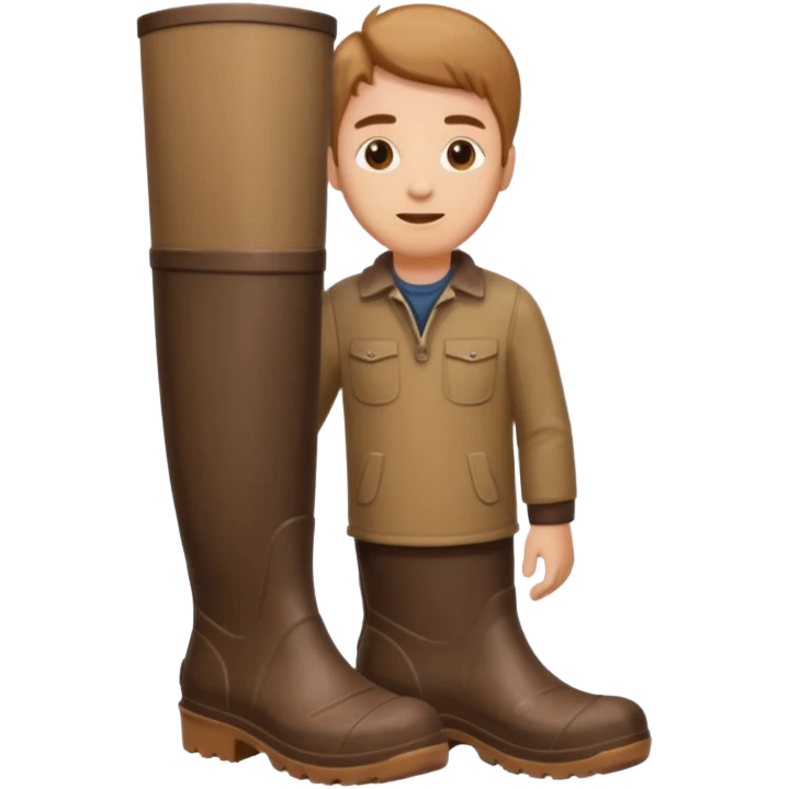 rubber boots men emoji