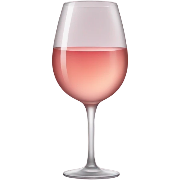glass of rosé wine emoji