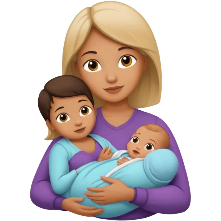 mother with one newborn baby emoji