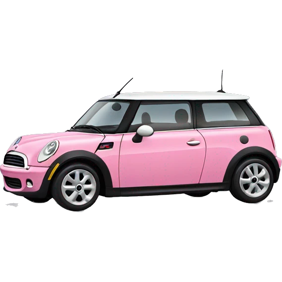 Pink mini cooper emoji