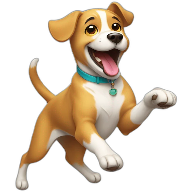 dancing happy dog cute emoji