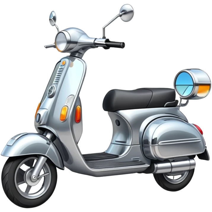 Scooter with mirrors emoji
