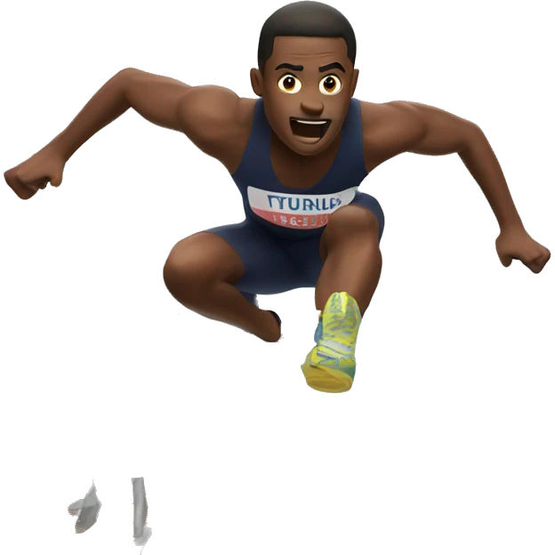 Hurdling emoji