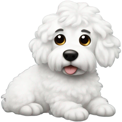 white multipoo on the back of a couch emoji