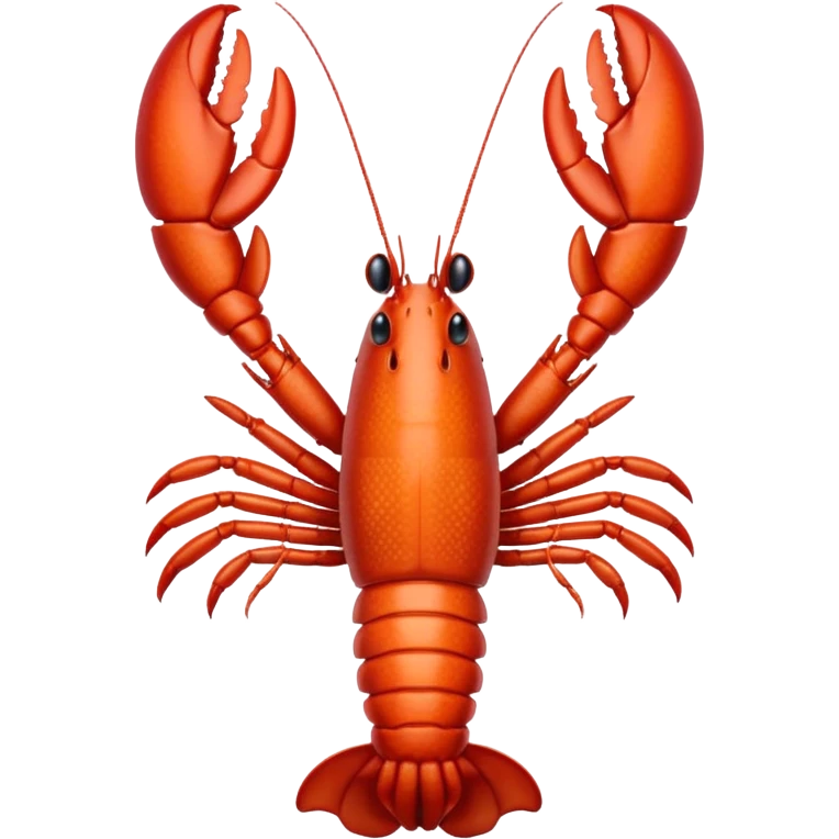White lobster emoji