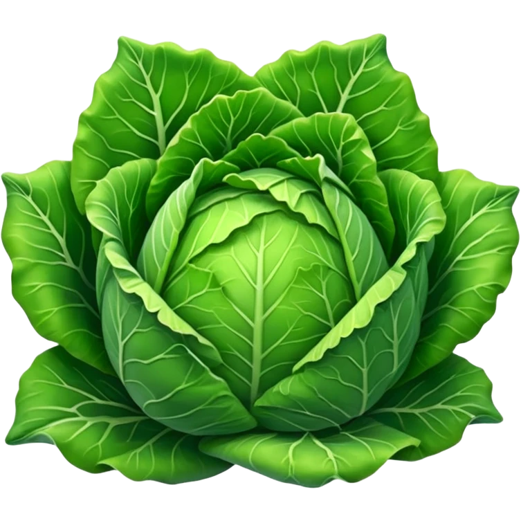green pointy cabbage NOT rounded emoji