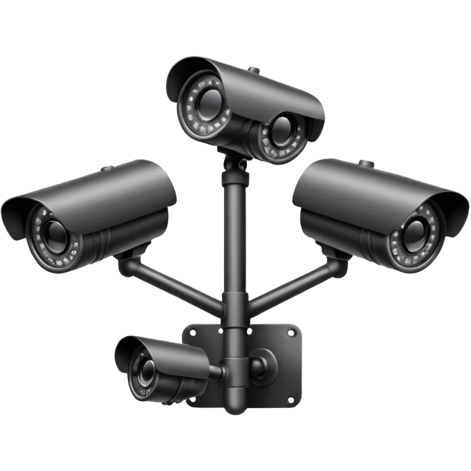 Cctv cameras facing multiple directions  emoji