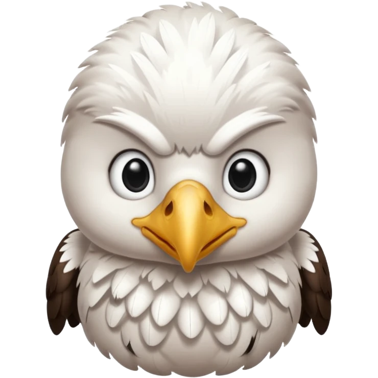 Bald baby eagle emoji