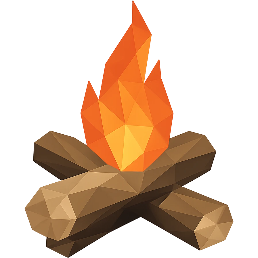 camping firewood emoji