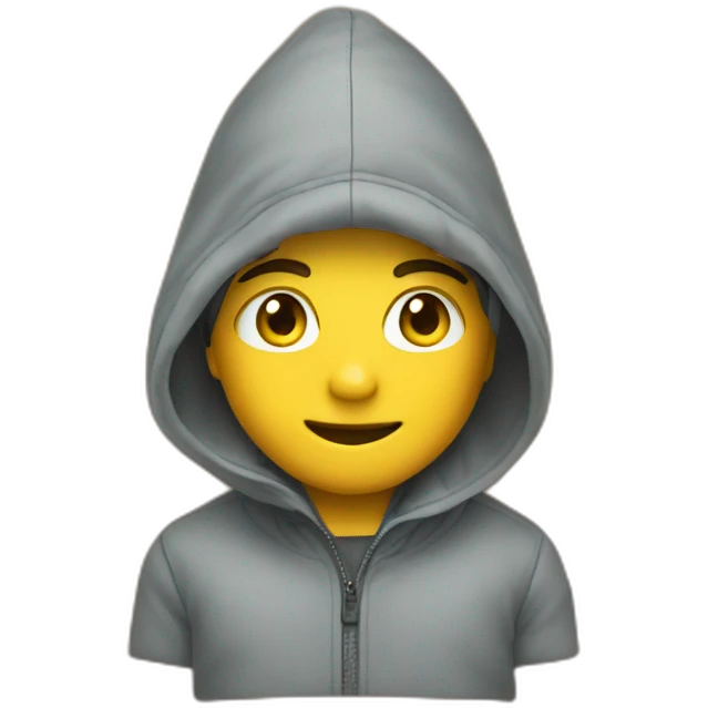 Boy cagoule emoji