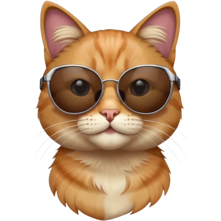Cat wearing sunglasses emoji