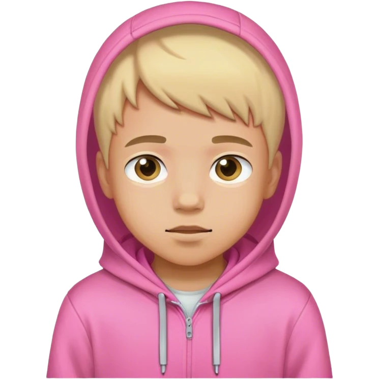 Boy with pink hoodie emoji