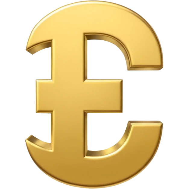 Symbole de currency en or en forme de lettre F précise, seul, 3D, brillant, style emoji simple et lisible sur fond uni. pas une autre lettre

Fcoins emoji