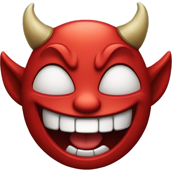 devil laughing mischievously  emoji
