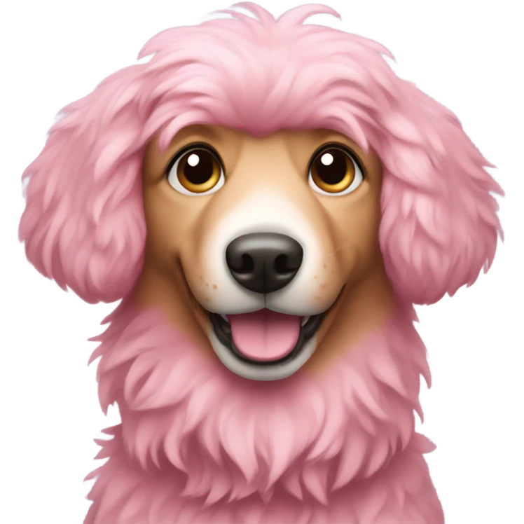 Dog pink  emoji