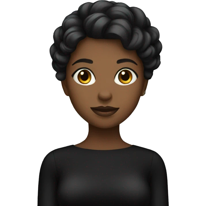 Black dress girl  emoji