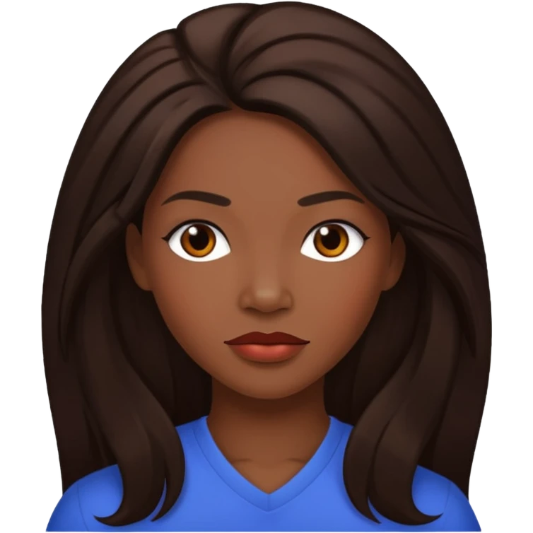 LaTocha Scott with long dark brown hair emoji