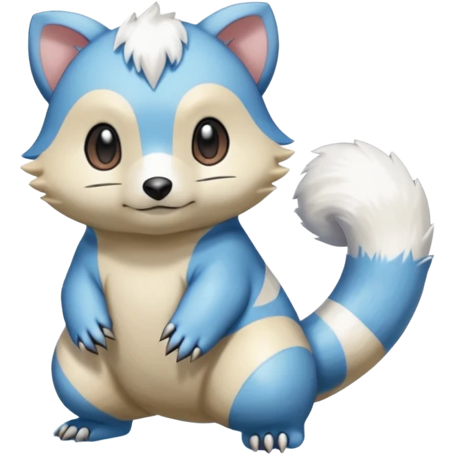 Palkia-Oshawott-Furret-fusion emoji