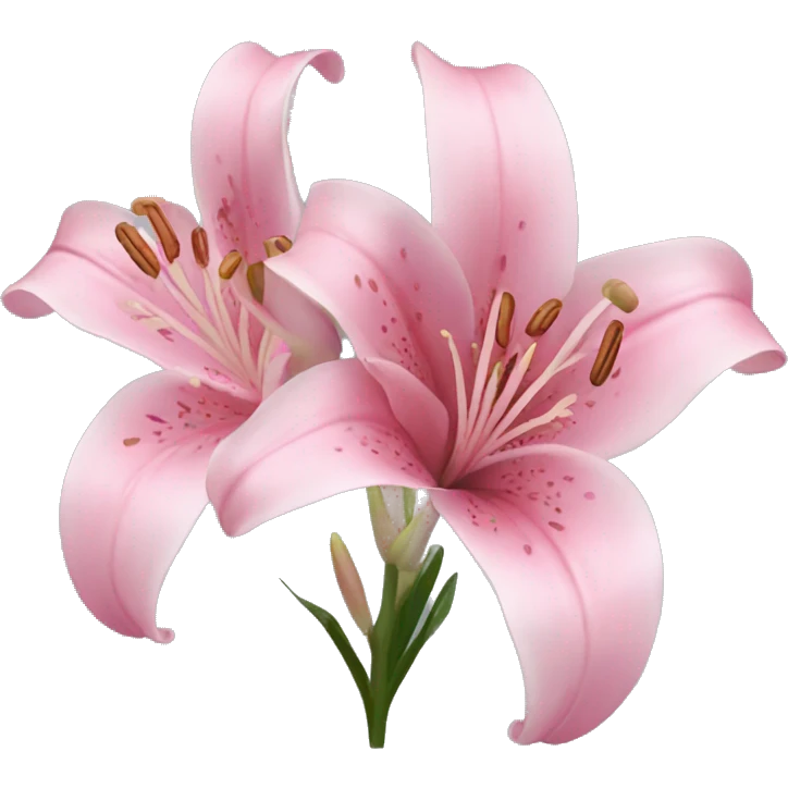 Pink lilies  emoji