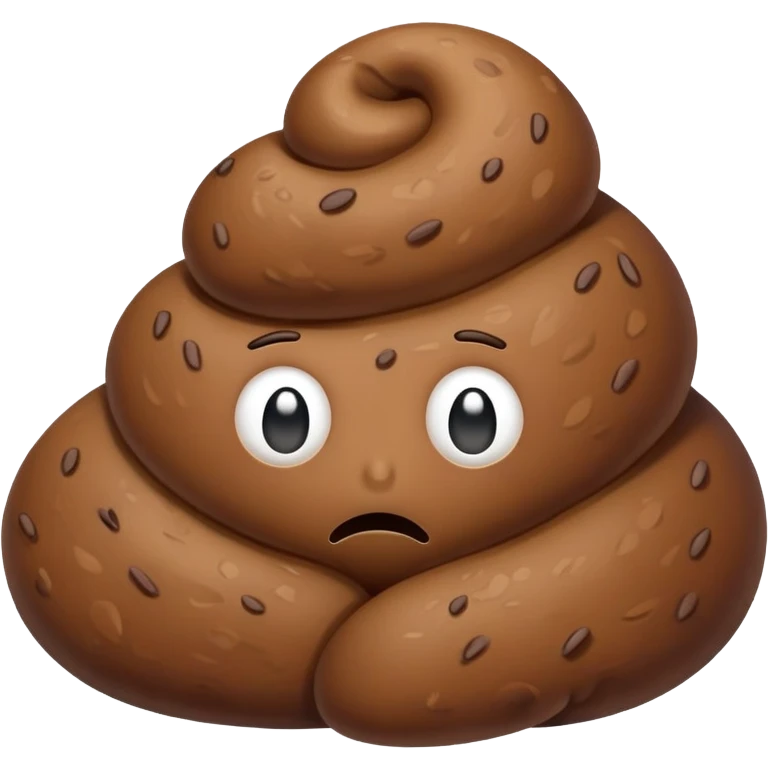 Sad poop emoji