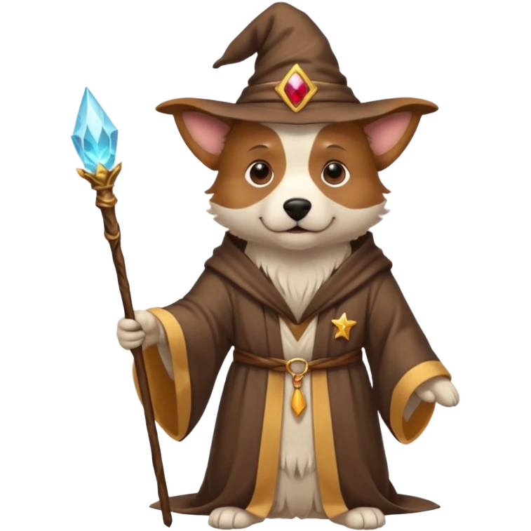 Dog wizard emoji