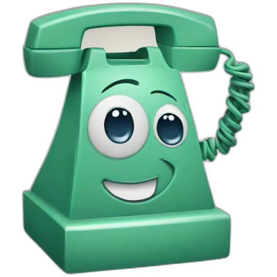 Téléphone souriant emoji