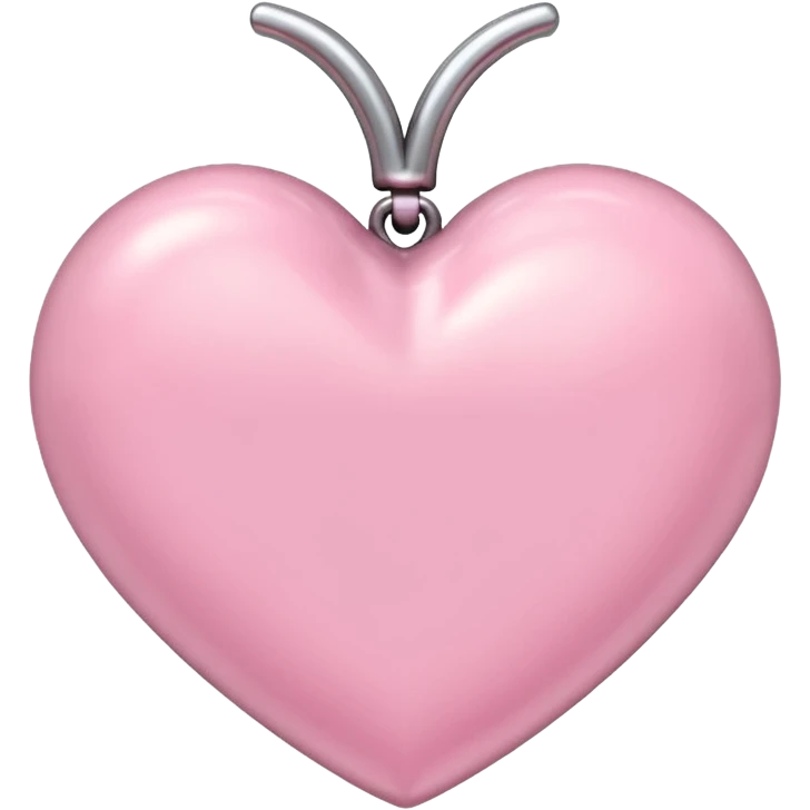 chrome hearts pastel pink heart emoji