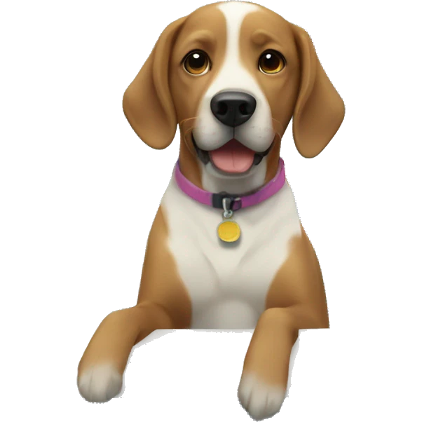 Dog swimming pool party emoji