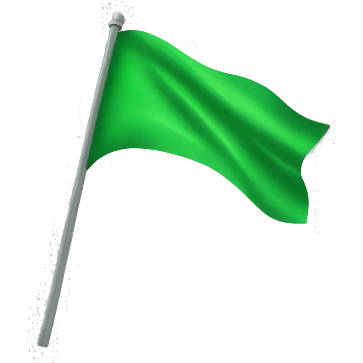 green flag emoji
