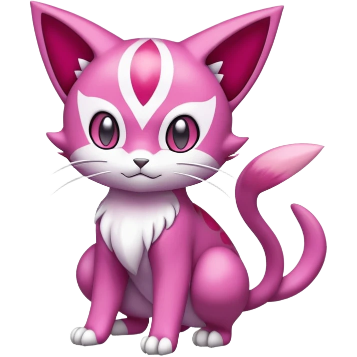 Liepard-Skitty-Delcatty-Pokémon-Fakémon-hybrid-creature (full body) emoji