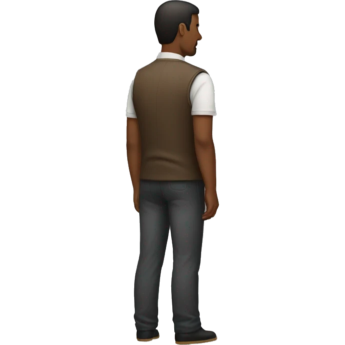 A man with a big back  emoji