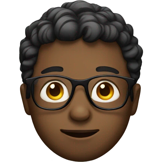 Boy with glasses emoji
