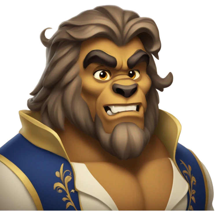 Beast beauty and the beast emoji