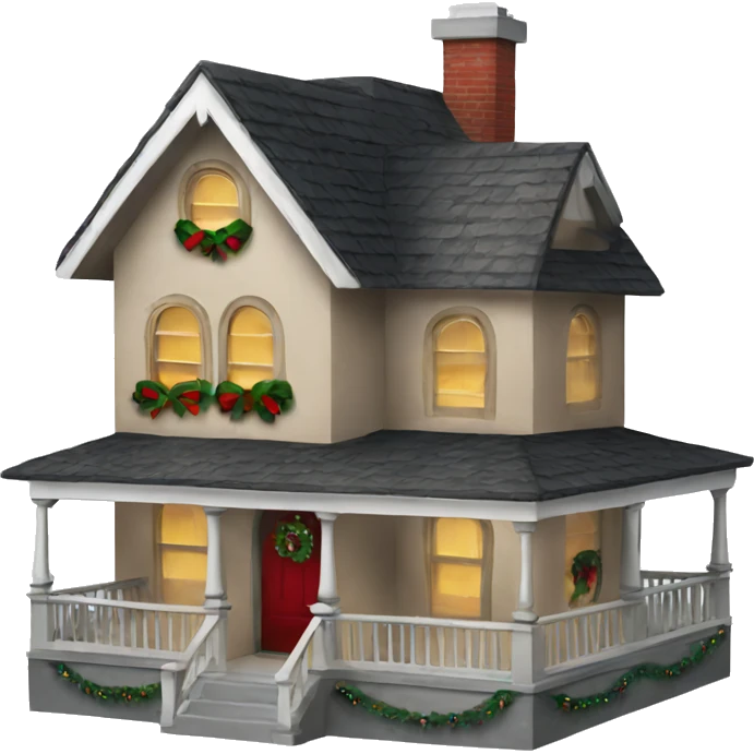 Christmas house emoji