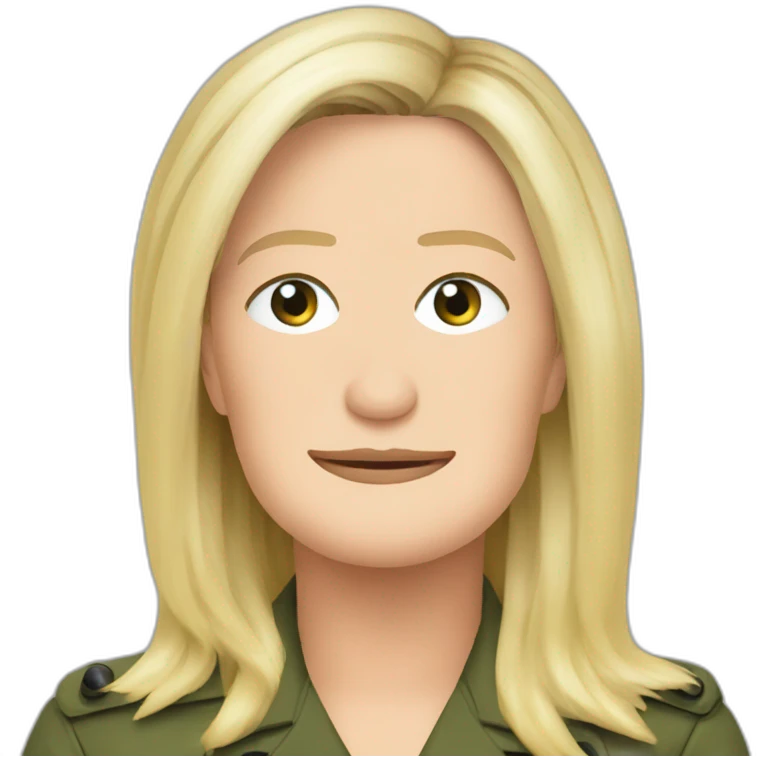 Marine Le Pen head emoji