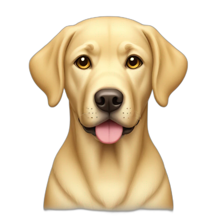 Yellow Labrador Retriever Full Body emoji